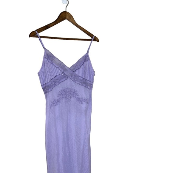 NWOT Free People Intimately Going Steady Lilac Beaded Slip Dress - Picture 5 of 14